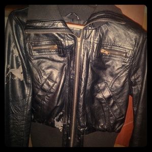 Vegan leather jacket